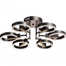 Глубокий черный цвет основания в сочетании с золотым цветом плафона добавляет светильнику концептуальности. Матовый акрил мягко рассеивает свет, создавая комфортное освещение. Многорежимность освещения от 3000К до 6500К позволяет подобрать комфортную температуру света через настенный выключатель. Современный материал плафонов с высокой теплопроводностью эффективно продлевает срок службы светодиодов. Качественные светодиоды экономичны и безопасны. Функциональные светильники в центре плафонов позволяют создать акцентное освещение. Компактный размер потолочной люстры подойдет к интерьерам со стандартным потолком.