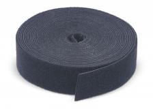 Рулон липучки ширина 25 мм Cabeus Лента (липучка) в рулоне, ширина 25 мм, длина 5 м, черная [ROL-5x25-BK]