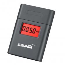 GREENWON ЖК-дисплей, мини-цифровой тестер алкоголя, алкотестер для вождения в выдыхаемом воздухе, анализатор BAC с 5 мундштуками