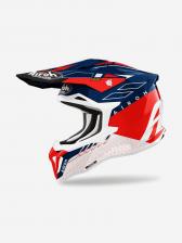 Мотошлем кроссовый взрослый Airoh STRYCKER SKIN Red Glossy, Красный