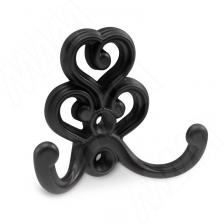 ROME Крючок двухрожковый черный матовый (WAP.802.000.00N4)