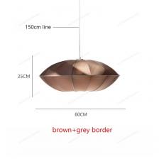 Подвесной светильник YANKE бежевый из ткани