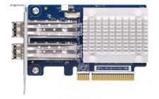 QNAP Двухпортовый адаптер Fibre Channel, 2 порта 16 Гбит/с SFP+, PCIe Gen3 x8. Для QTS, QuTS hero, QES [QXP-16G2FC]