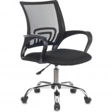 Офисное кресло KSG Kingstyle AT-16 Aris LT Chrome черного цвета сочетает в себе стильный дизайн и функциональность, что делает его идеальным выбором для рабочего пространства. Обивка из сетки и ткани обеспечивает комфорт и долговечность, а крестовина из хромированной стали гарантирует устойчивость и надежность. Кресло оснащено подъемным механизмом, позволяющим регулировать высоту сиденья в диапазоне от 450 до 550 мм, что обеспечивает удобство использования для людей разного роста. Механизм качания и поясничный упор способствуют поддержанию правильной осанки и снижению усталости при длительной работе. Пластиковые подлокотники и наличие колес добавляют удобства в использовании, позволяя легко перемещаться по офису.