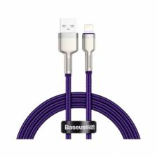 Кабель Baseus Cafule Series Metal Data Cable USB to iP 2.4A 1m Purple (CALJK-A05)