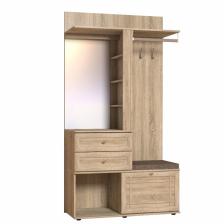 Прихожая Sherlock 70, с зеркалом, 1130x400x2113 мм, цвет дуб сонома