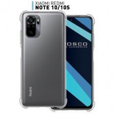 Противоударный силиконовый чехол Rosco на Xiaomi Redmi Note 10, Note 10S и Poco M5s (Сяоми Редми Ноут 10, 10с и Поко М5с), прозрачный