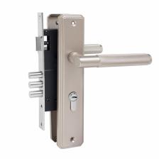 Замок врезной БУЛАТ ЗВ4-3.70.02.08 ФЕРОНА, с ручками, 5 перфорированных ключей, матовый никель 102