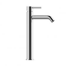 TEO-T Смеситель для раковины высокий с донным клапаном 1”1/4., хром