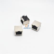RJ45 Wifi адаптер разъем 90 градусов под прямым углом PCB Защищенный сетевой разъем со светодиодный Ом Нет осколков 8P8C