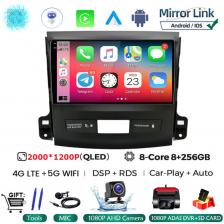 9 "Android 15 автомобильный радиоприемник мультимедийный плеер для Mitsubishi Outlander Xl 2 2005-2012 для Citroen C-Crosser 2007-2013 без 2din