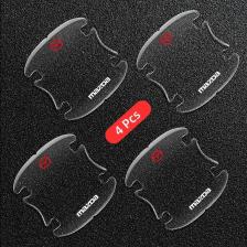 4 шт., прозрачная защитная пленка для дверных ручек автомобиля, наклейки для Mazda 2 3 6 5 Atenza CX3 CX5 MX5 CX7 Axela CX30 CX90 CX60 CX50