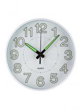 Часы настенные интерьерные «Классика», плавный ход, светящиеся, d=25 см