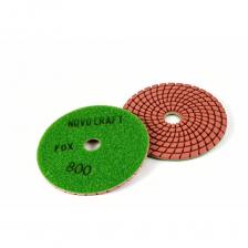 Гибкий диск алмазный Диск алмазный гибкий черепашка Fox 100 мм, № 800, мокрый рез, 10 шт Novocraft PPTSW1000800