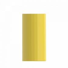 Прямая ваза с глазурью Geometry Bright Glazed Corrugated Straight Vase Yellow Small (HF-JHZHPX01)