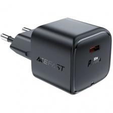 Сетевое зарядное устройство ACEFAST A77, USB-C, 30Вт, 3A, черный [af-a77-bk]