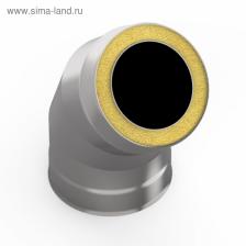 Сэндвич – отвод «УМК», 135°, d=160x220 мм, нержавеющая сталь, 1.0 мм/0.5 мм