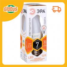 Лампа светодиодная энергосберегающая Эра Е27 2700K теплый свет, свеча B35