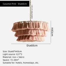 Современная хлопковая богемная люстра с кисточками для столовой, домашнего декора, освещение, украшения, тканый подвесной светильник, подвесной светильник для ресторана