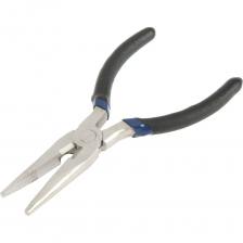 Длинногубцы марки ТУНДРА применяются для сгибания и разгибания пластин, проволоки, прутков, но в отличие от классических плоскогубцев имеют тонкие и длинные кончики, для выполнения более точной работы и захвата мелких деталей. Эргономичные обрезиненные рукояти обеспечат удобство во время использования. Преимущества длинногубцев ТУНДРА: Работа с мелкими деталями Никелированная поверхность Двухкомпонентные рукояти