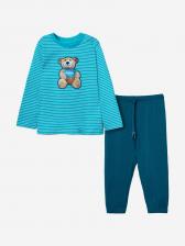 Комплект для мальчика: лонгслив, брюки PlayToday, Голубой