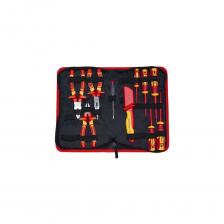 Набор диэлектрического инструмента до 1000 в 10 предметов, в кофре ПЛ071118_023 представлен в оптимальной комплектации и содержит все самое необходимое для проведения электромонтажных работ. В состав материала инструмента входит хромованадиевая сталь, которая обладает повышенной устойчивостью к коррозии.