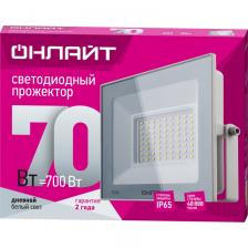 Светодиодный прожектор ОНЛАЙТ 90 138 OFL-70-6K-WH-IP65-LED, цена за 1 шт.