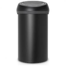 Бак для мусора Brabantia Touch Bin 60 л, черный с эффектом минерального напыления (128981)