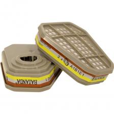 Сменный фильтр защищает от cочетаний паров органических веществ (T>65C), неорганических и кислых газов. (до 50 ПДК). Древесный уголь – природный сорбент, активированный на производстве компании Baianda, эффективно фильтрует воздух от газов и паров вредных веществ. Виды химических соединений:для защиты органов дыхания от органических (бензол, бензин, керосин, спирты, анилин, толуол и другие), неорганических (фтор, хлор, бром, сероводород, диоксид серы, уксусная кислота, муравьиная кислота и другие) и кислых газов. Применение: в автомобилестроение, покрасочные работы, производство и использование чернил и красителей, клея, лакокрасочных материалов, смол, электролизное производство, кислотная чистка, травление металла, гравировка металла, резка, сверление, шлифовка, бурение, фрезеровка, строительные работы, сварка, химическая промышленность. и др. Совместимость: * Можно использовать только с масками и полумасками Baianda! Соответствуют требованиям Таможенного союза ТР ТС 019/2011 «О безопасности средств индивидуальной защиты".