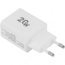 Сетевое зарядное устройство Digma DGW2D, USB-A, USB-C, 20Вт, 3A, белый [dgw2d0f110wh]