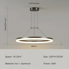 Подвесные светильники EYE SEA, круглые, черные/белые, LED