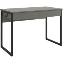 Стол Юниор Mebelson (ЛДСП, Металл/Графит, Черный) SMU-01.2755 (прямоугольная столешница, I I-образная опора)