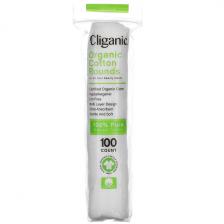 Cliganic Organic Cotton Rounds 100 Count