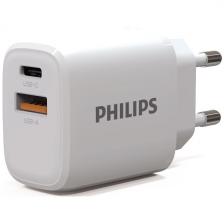 СЗУ Philips PD25W+QC3.0, белый (DLP4327CW/70)