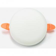 Светодиодная безрамочная панель круглая 24 ВТ, 4200 K, 170 мм, белый, с регулируемым монтажом 45-140мм. Светильник потолочный светодиодный с механизмом регулировки монтажного отверстия - можно безопасно устанавливать встраиваемые светильники в натяжной потолок.