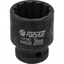 Ударная головка Головка ударная 28 мм, 12 - гранная, 1/2" Forsage F-44828(56129)