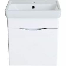 Тумба с раковиной Orange Topline-Monaco 50 белая глянцевая