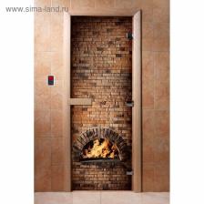 Дверь стеклянная, размер коробки 190x70 см, стекло 8 мм, левая, цвет фотопечать А039