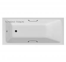 Ванна чугунная Vinsent Veron Kingston 180x80 с ручками белый
