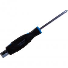 Крестовая силовая магнитная отвертка Forsage Profi S2 PH1.0х80мм, на пластиковом держателе F-70210080(28229)