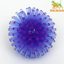Шарик для кошек игольчатый, мягкий, 3.5 см, синий