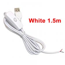 1/3/5 шт. 5 В переключатель питания провод 1,5 м USB «папа» на 2-ядерный удлинительный кабель 501 кнопка включения выключения для светодиодного освещения «сделай сам»
