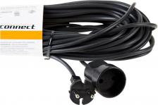 Удлинитель PROconnect 11-7114 шнур ПВС 2х0.75, 10 м, б/з, 6 А, 1300 Вт, IP20, черный (Сделано в России)