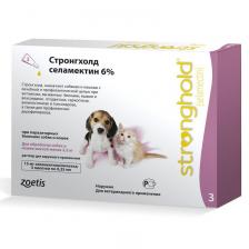 Zoetis Стронгхолд капли для котят и щенков, против наружных паразитов, 3 пипетки х 0,25 мл - 15 мг от вшей для щенков США 1 уп. х 1 шт. х 0.03 кг