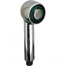 Душевая лейка для парикмахерского смесителя, имеет два режима подачи воды. Полная длина 180 мм, диаметр основания, подающей воду - 45 мм. Имеет кнопку черного цвета на корпусе лейки, которая переключает режимы подачи воды. Изготовлена из ABS-пластика. На душевой лейке установлен аэратор для экономии воды, уменьшения шума и снижения разбрызгивания воды. Струя воды становится объемной, равномерной и приятной на ощупь. Присоединительный размер 1/2". Лейка совместима со всеми шлангами для душа размером 1/2 дюйма, импортная гайка.