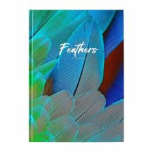 Колледж-тетрадь Calligrata TOP «Перья» А4, 160 листов, в клетку, в твёрдой обложке 7БЦ, матовая ламинация, выборочный лак