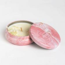 БОГАТСТВО АРОМАТА Свеча ароматическая из соевого воска с сухоцветом "Свежий нектарин"