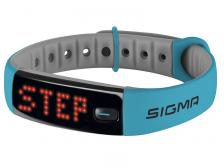 Шагомер SIGMA ACTIVO, голубой, 22911