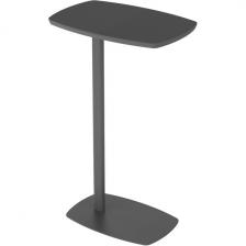 Придиванный стол с закругленными углами Калифорния ДЕЙ колор Графит (прямоугольная столешница)