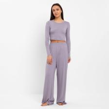 Комплект женский (лонгслив, брюки) MINAKU: Home collection цвет серый, размер 48